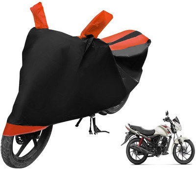 MOCKHE Two Wheeler Cover for Suzuki(Sling Shot Plus, Black, Orange)