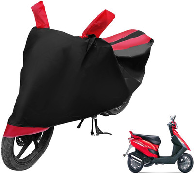 MOCKHE Two Wheeler Cover for Bajaj(Kristal, Black, Red)
