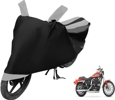 MOCKHE Two Wheeler Cover for Harley Davidson(XL 883, Black, Silver)