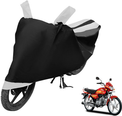 Auto Hub Two Wheeler Cover for Hero(CD deluxe, Black, White)