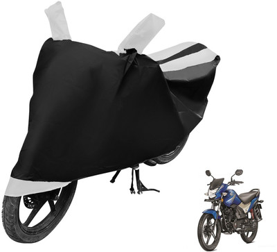 MOCKHE Two Wheeler Cover for Honda(CB Shine SP, Black, White)