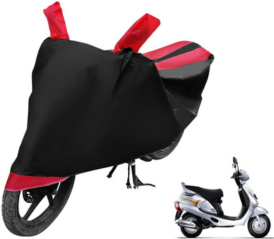 MOCKHE Two Wheeler Cover for Mahindra(Duro, Black, Red)