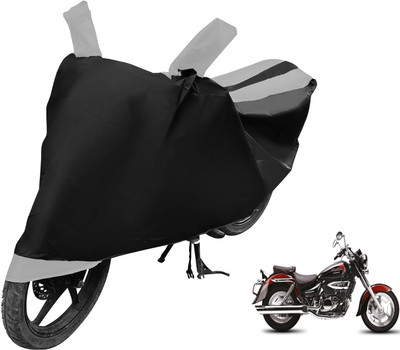 MOCKHE Two Wheeler Cover for Hyosung(Aquila 250, Black, Silver)