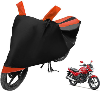 Auto Hub Two Wheeler Cover for Hero(Achiever, Black, Orange)