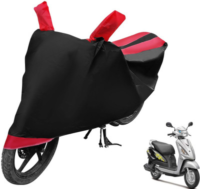 Auto Hub Two Wheeler Cover for Suzuki(Swish, Black, Red)