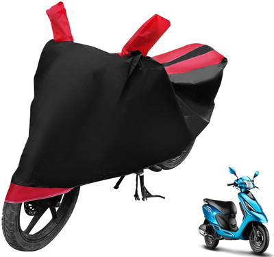 Auto Hub Two Wheeler Cover for TVS(Zest, Black, Red)