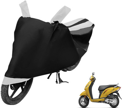 Auto Hub Two Wheeler Cover for Honda(Activa i, Black, White)