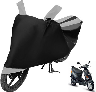 Auto Hub Two Wheeler Cover for Hero(E Sprint, Black, Silver)