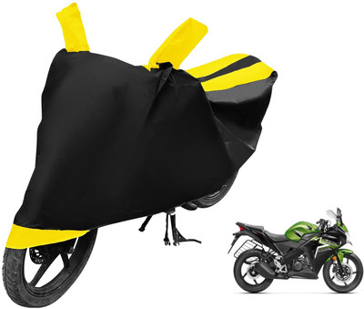 MOCKHE Two Wheeler Cover for Honda(CBR 150R, Black, Yellow)