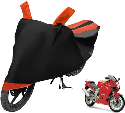 MOCKHE Two Wheeler Cover for Hyosung(GT650R, Black, Orange)