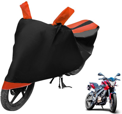 Auto Hub Waterproof Two Wheeler Cover for Bajaj(Pulsar NS 200, Orange)