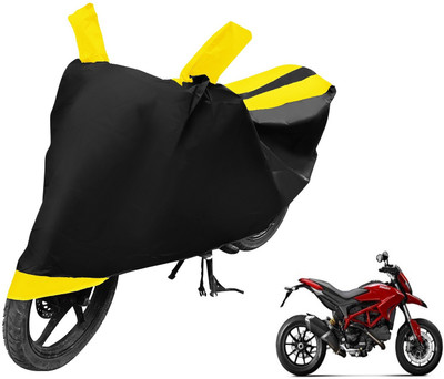 MOCKHE Two Wheeler Cover for Ducati(Hypermotard, Black, Yellow)