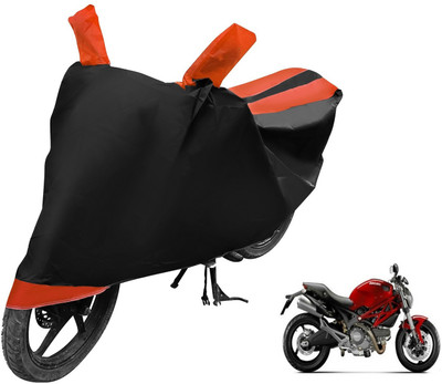 Auto Hub Two Wheeler Cover for Ducati(Monster 795, Black, Orange)