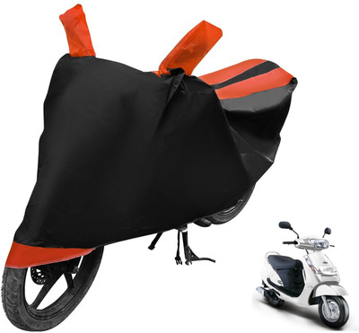 Auto Hub Two Wheeler Cover for Mahindra(Duro 125, Black, Orange)