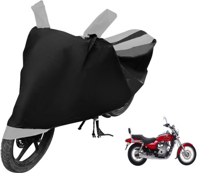 MOCKHE Two Wheeler Cover for Bajaj(Avenger 220 DTS-i, Black, Silver)