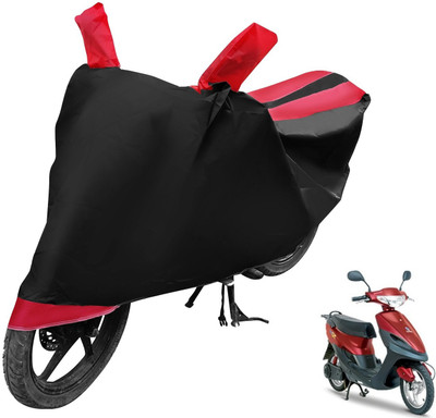 Auto Hub Two Wheeler Cover for Indus(Yo Spark, Black, Red)