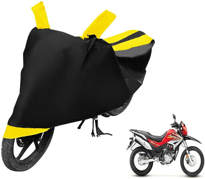 Auto Hub Two Wheeler Cover for Hero(Impulse, Black, Yellow)