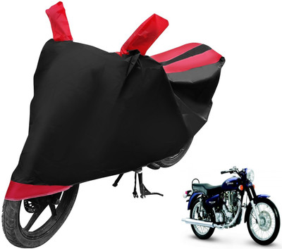 MOCKHE Two Wheeler Cover for Royal Enfield(Black, Red)