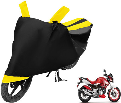 MOCKHE Two Wheeler Cover for Hero(Xtreme, Black, Yellow)