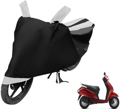 MOCKHE Two Wheeler Cover for Honda(Activa 125, Black, White)