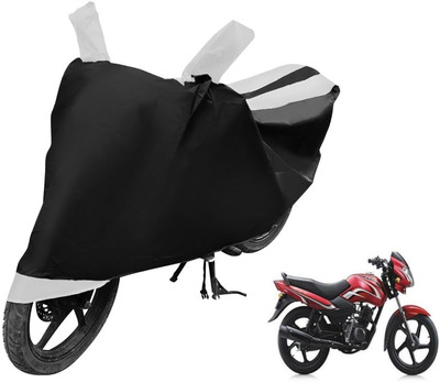Auto Hub Two Wheeler Cover for TVS(Sport, Black, White)