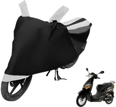 Auto Hub Two Wheeler Cover for Hero(Electric Zippy, Black, White)