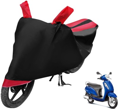 Auto Hub Two Wheeler Cover for Suzuki(Access 125, Black, Red)