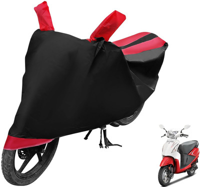 MOCKHE Two Wheeler Cover for Hero(Pleasure, Black, Red)