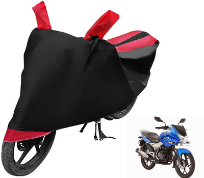 MOCKHE Two Wheeler Cover for Bajaj(Discover 150 f, Black, Red)