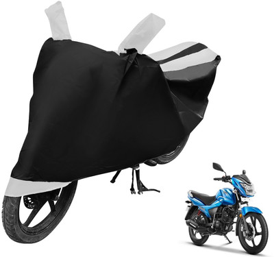 Auto Hub Two Wheeler Cover for TVS(Victor GLX, Black, White)