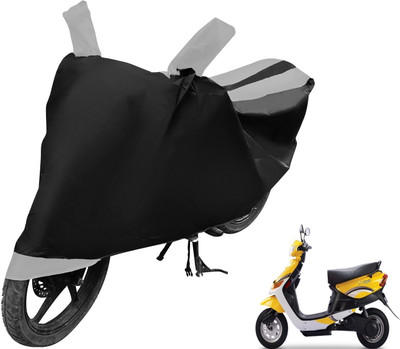 Auto Hub Two Wheeler Cover for Indian(Yo Style, Black, Silver)