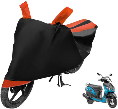 Auto Hub Two Wheeler Cover for Hero(Ambition, Black, Orange)