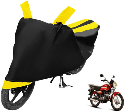 MOCKHE Two Wheeler Cover for Hero(CD Dawn, Black, Yellow)
