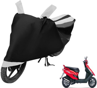 MOCKHE Two Wheeler Cover for Bajaj(Kristal, Black, White)