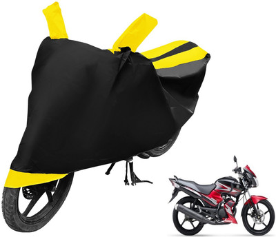 Auto Hub Two Wheeler Cover for Yamaha(SS 125, Black, Yellow)