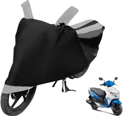 Auto Hub Two Wheeler Cover for Honda(Deo, Black, Silver)