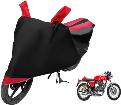 Auto Hub Two Wheeler Cover for Royal Enfield(Continental GT, Black, Red)