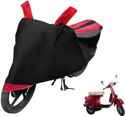 Auto Hub Two Wheeler Cover for LML(Star Euro, Black, Red)