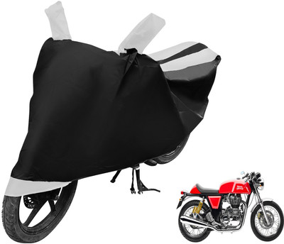Auto Hub Two Wheeler Cover for Royal Enfield(Continental GT, Black, White)