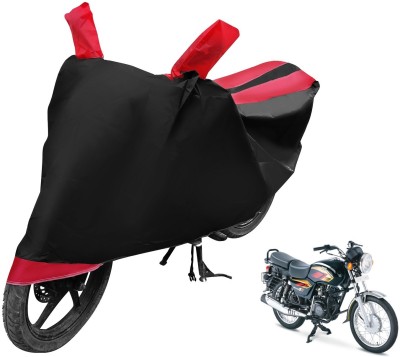 Auto Hub Two Wheeler Cover for TVS(Max 4R, Black, Red)