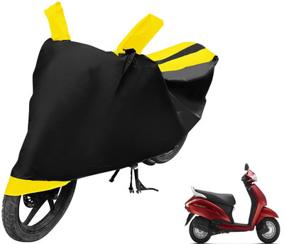 MOCKHE Two Wheeler Cover for Honda(Activa 125, Black, Yellow)