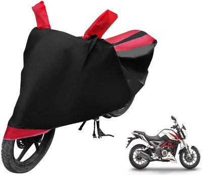 MOCKHE Two Wheeler Cover for DSK Benelli(TNT 25, Black, Red)