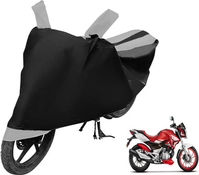 MOCKHE Two Wheeler Cover for Hero(Xtreme, Black, Silver)