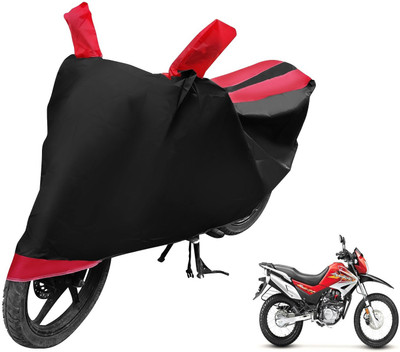 MOCKHE Two Wheeler Cover for Hero(Impulse, Black, Red)