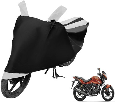 MOCKHE Two Wheeler Cover for Hero(CBZ Extreme, Black, White)