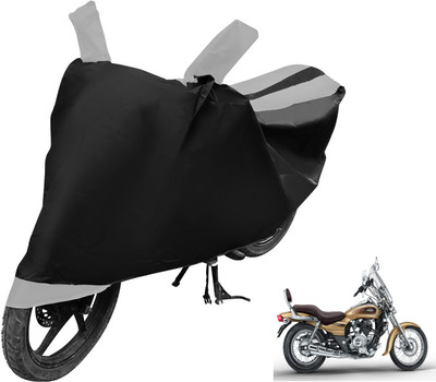 Auto Hub Two Wheeler Cover for Bajaj(Avenger, Black, Silver)