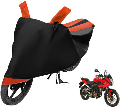 Auto Hub Waterproof Two Wheeler Cover for Bajaj(Pulsar AS 150, Orange)