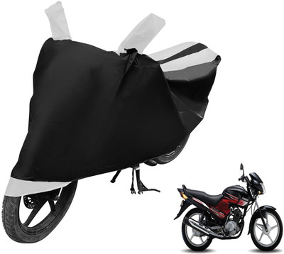 MOCKHE Two Wheeler Cover for Yamaha(YBR 125, Black, White)