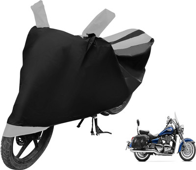 MOCKHE Two Wheeler Cover for Triumph(Black, Silver)