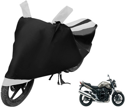 MOCKHE Two Wheeler Cover for Suzuki(Bandit, Black, White)